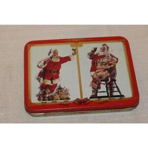 Coca Cola 1995 Santa Nostalgia Playing Cards Tins and Two Decks